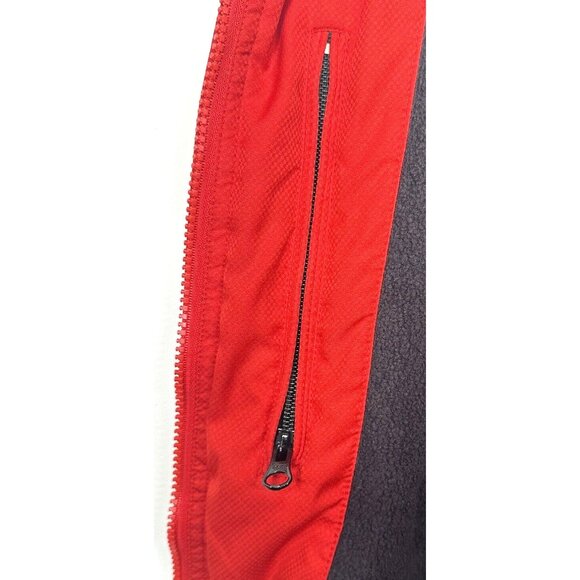 Brooks Matrix Jacket Mens Full Zip Softshell Hooded Fleece Lined Red Size Large - Picture 9 of 16